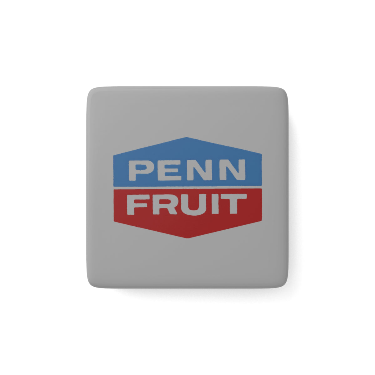 Penn Fruit Square Porcelain Fridge Magnet