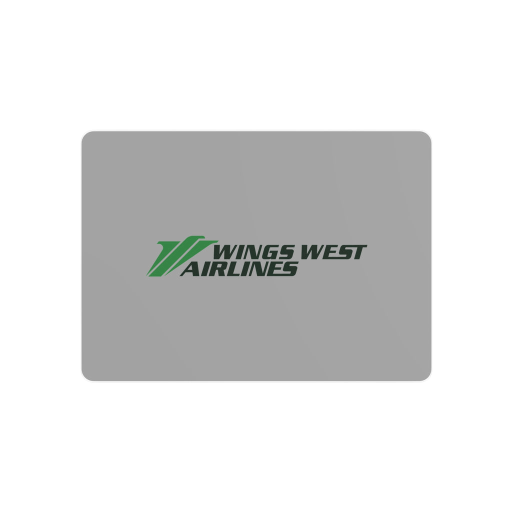 Wings West Airlines Metal Sign