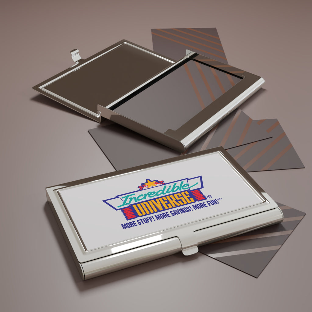 Incredible Universe Metal Business Card Holder