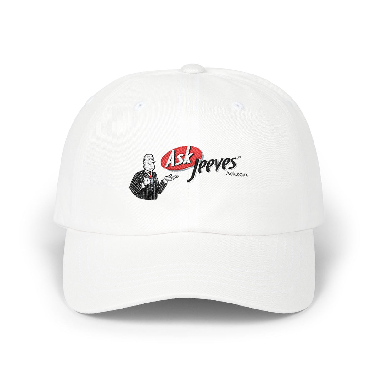 Ask Jeeves Embroidered Dad Cap Hat