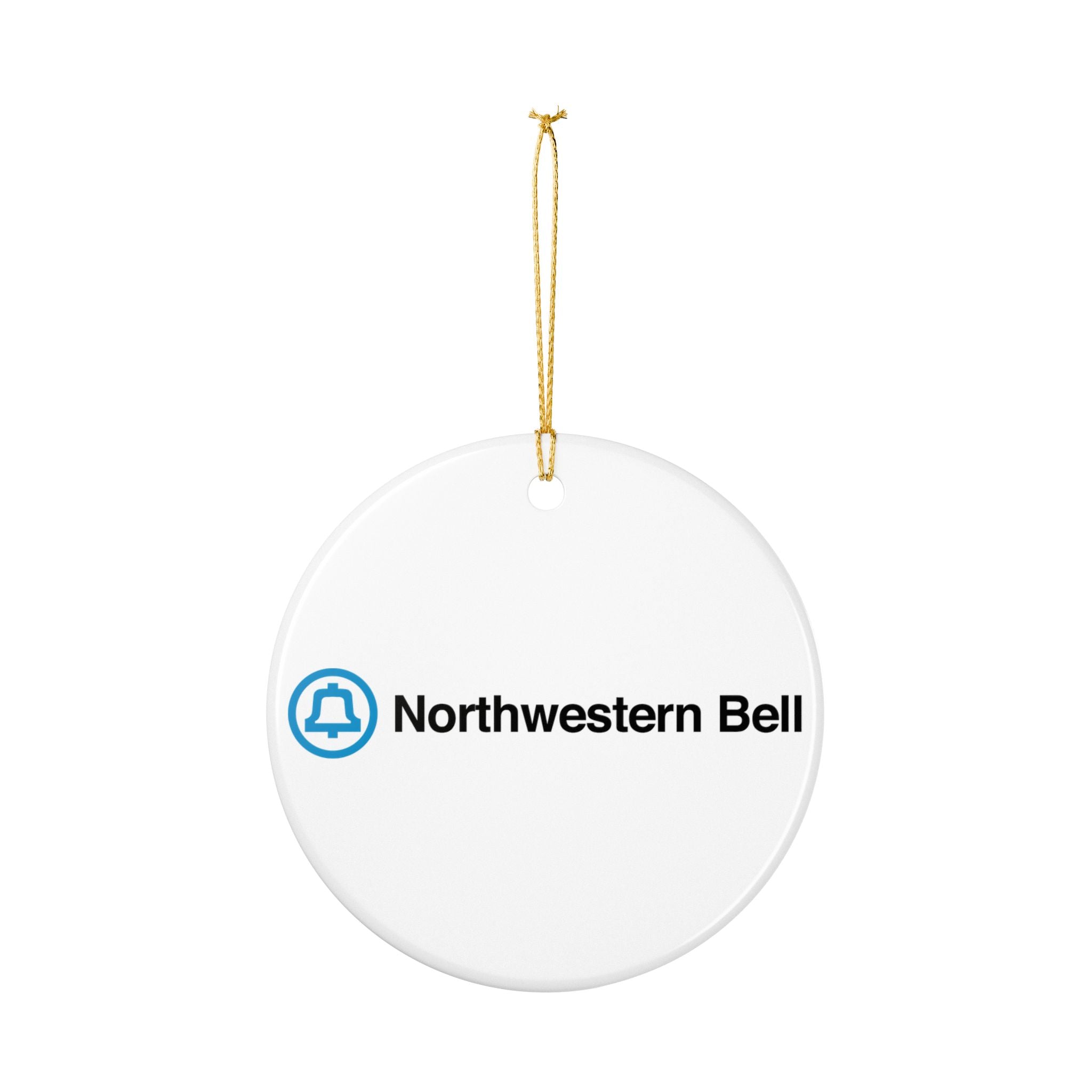 Northwestern Bell Ceramic Ornament
