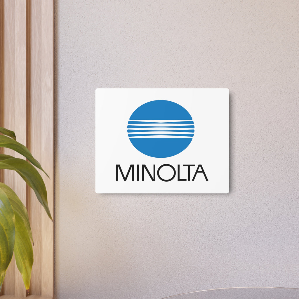Minolta Metal Sign