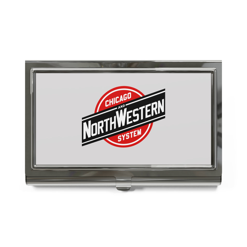 Chicago and North Western Railway Metal Business Card Holder