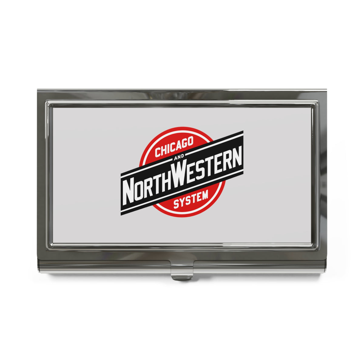 Chicago and North Western Railway Metal Business Card Holder