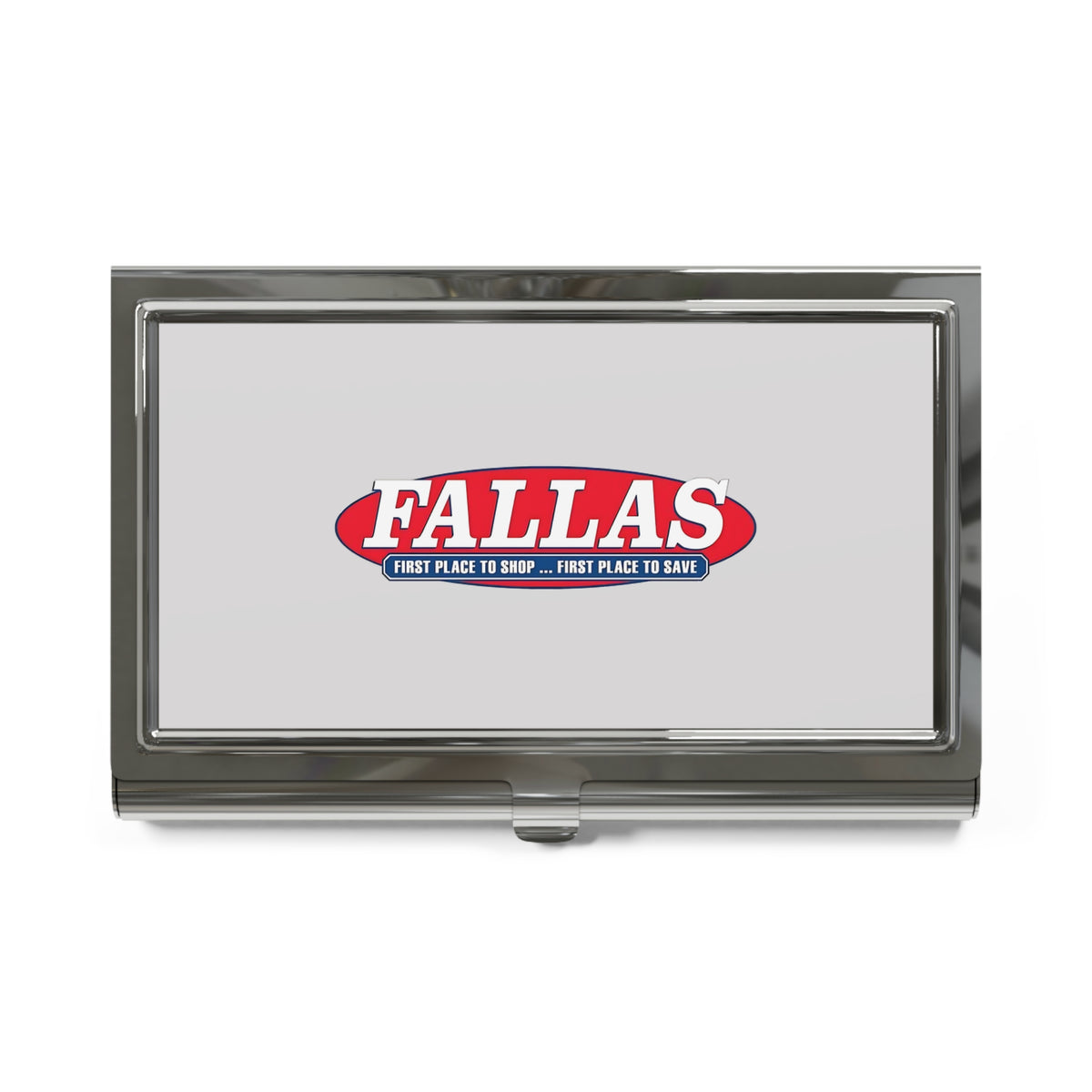 Fallas Discount Stores Metal Business Card Holder