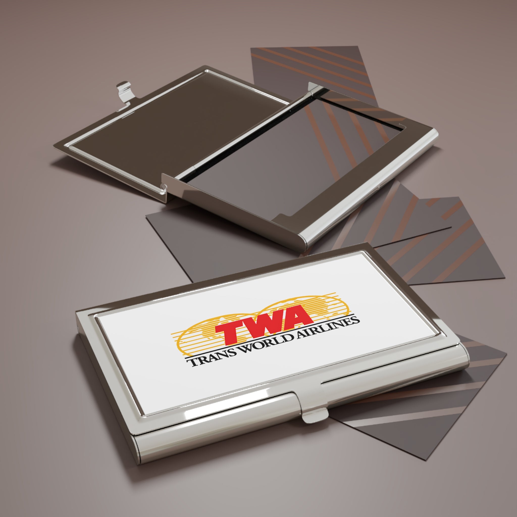 Trans World Airlines (TWA) Metal Business Card Holder