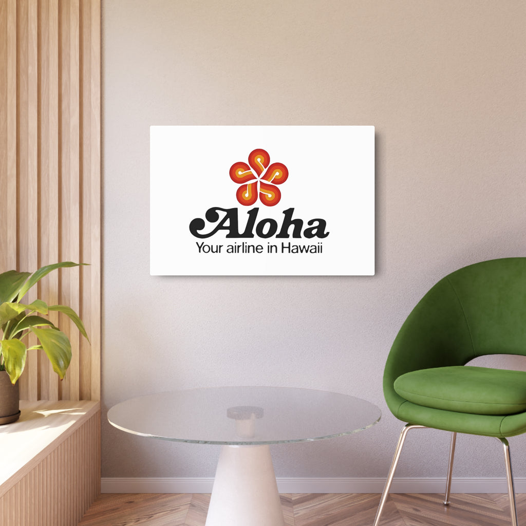 Aloha Airlines Metal Sign