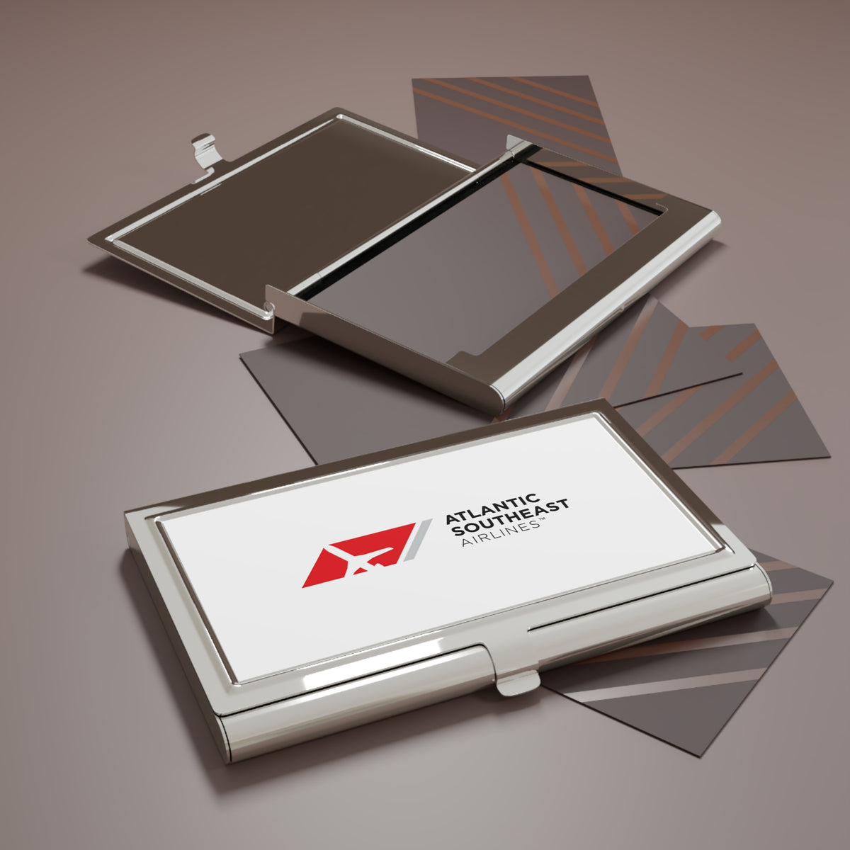 Atlantic Southeast Airlines Metal Business Card Holder