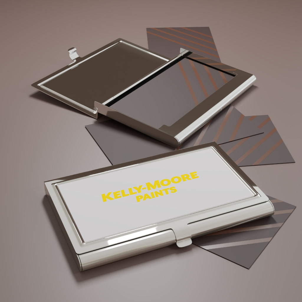 Kelly-Moore Paints Metal Business Card Holder