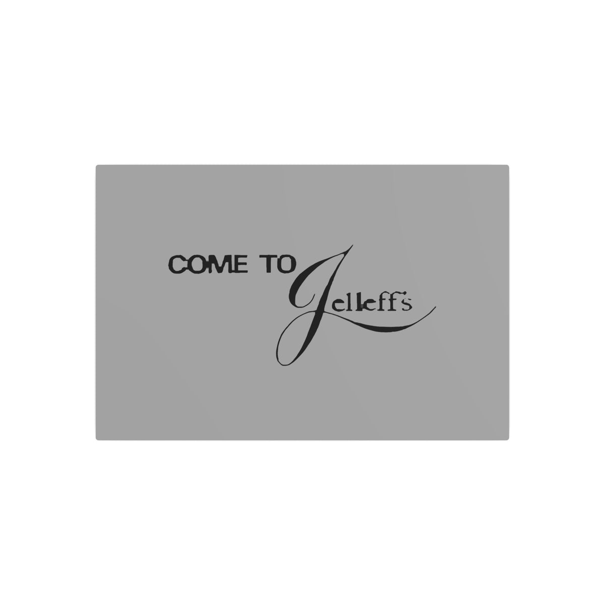 Jelleff's Metal Sign