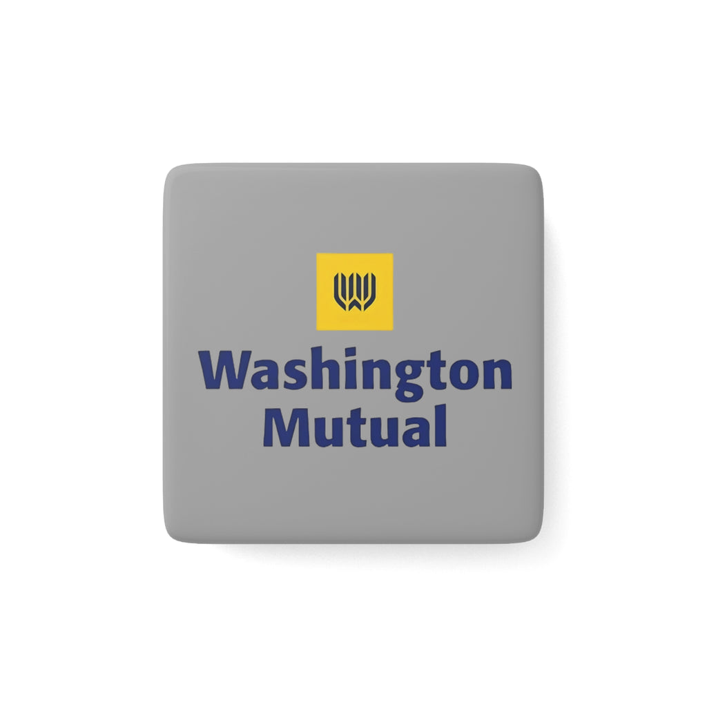 Washington Mutual Square Porcelain Fridge Magnet