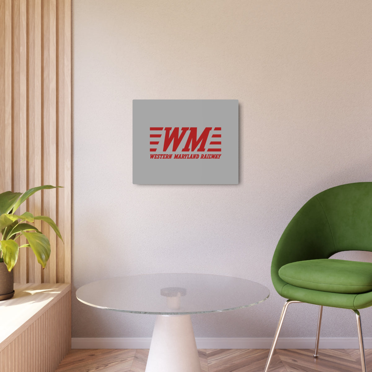 Western Maryland Railway Metal Sign