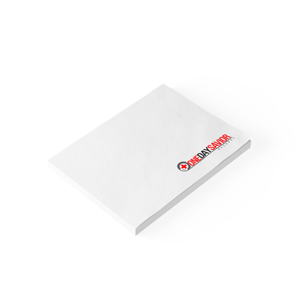 One Day Savior Recordings Sticky Post-it Note Pad