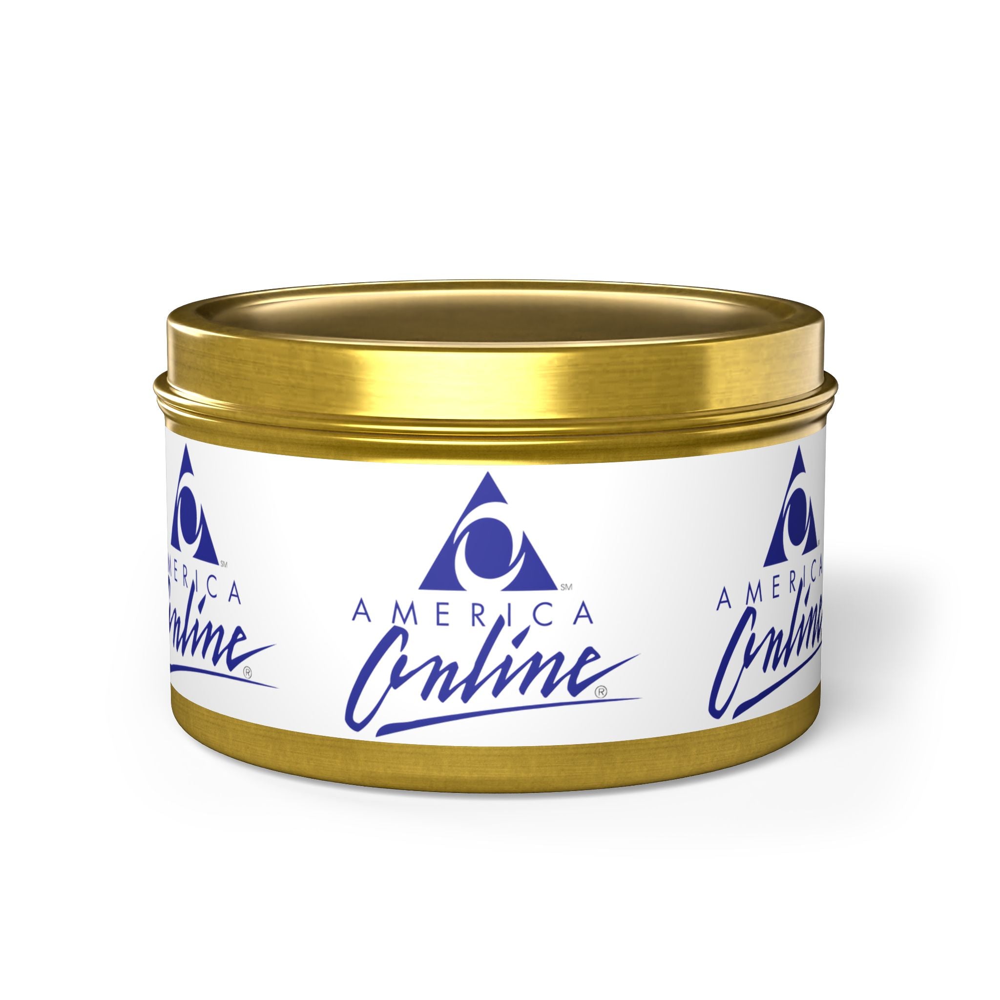 America Online (AOL) Tin Candle