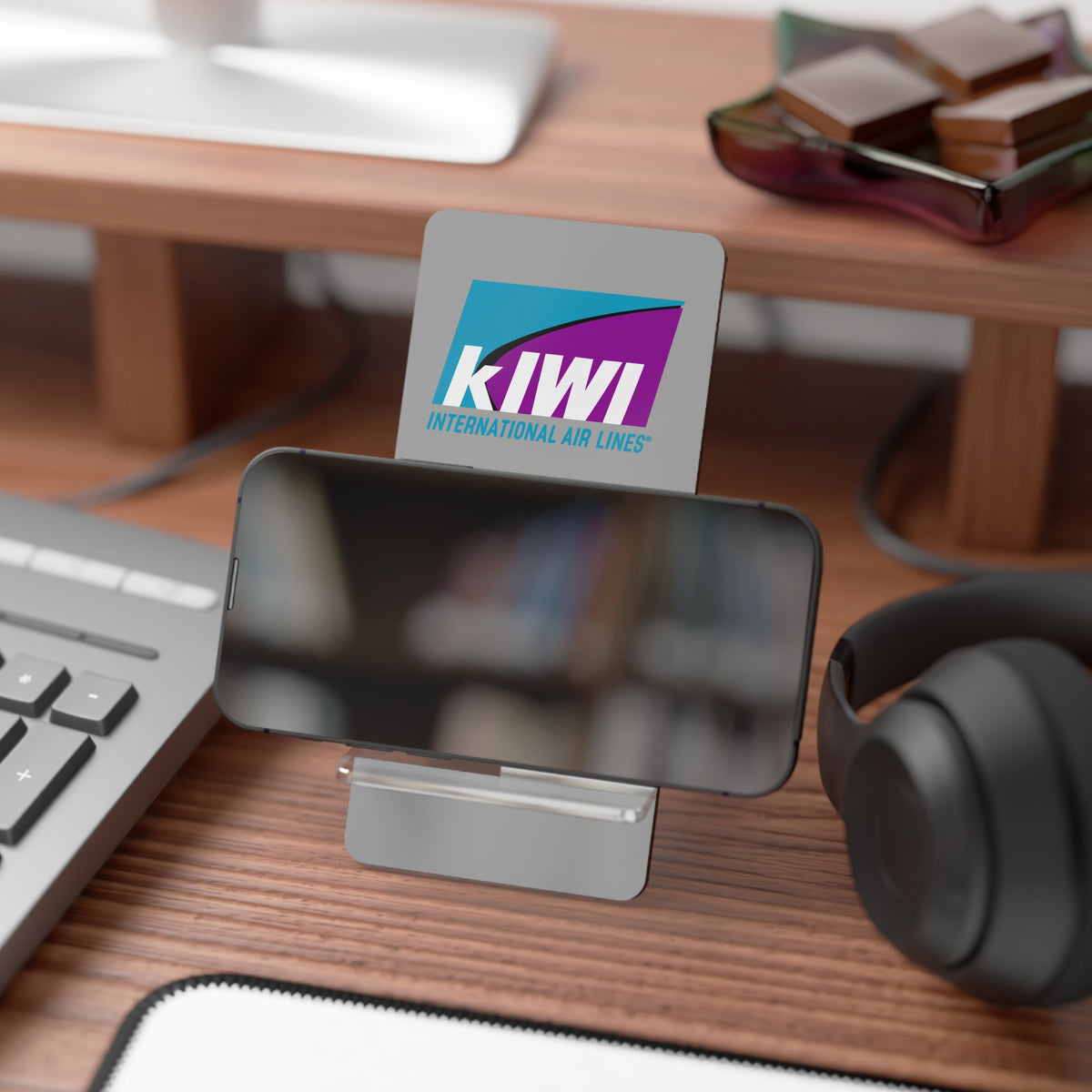 Kiwi International Air Lines Foldable Mobile Phone Display Stand