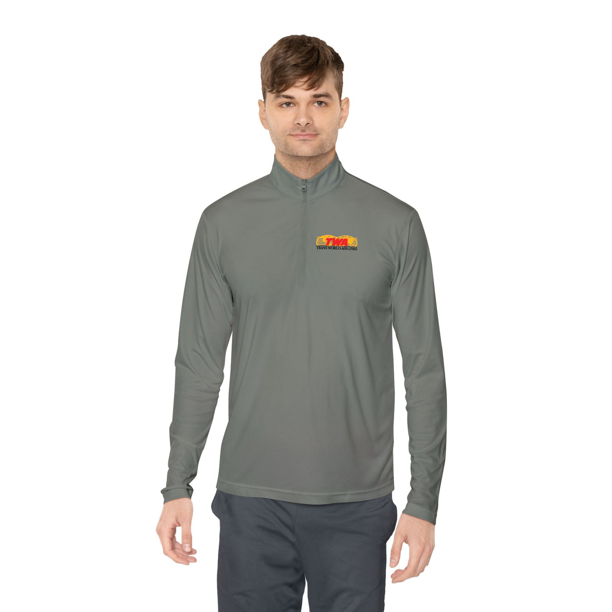 Trans World Airlines (TWA) Unisex Quarter Zip Pullover