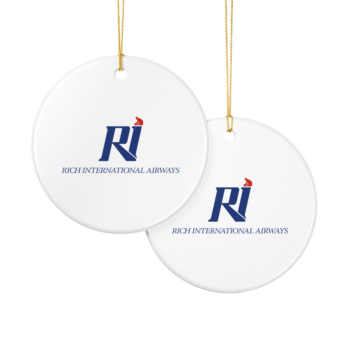 Rich International Airways Ceramic Ornament