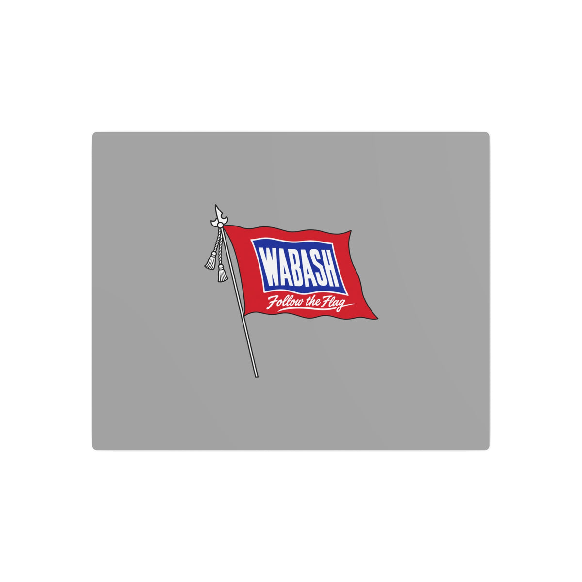 Wabash Railroad Metal Sign