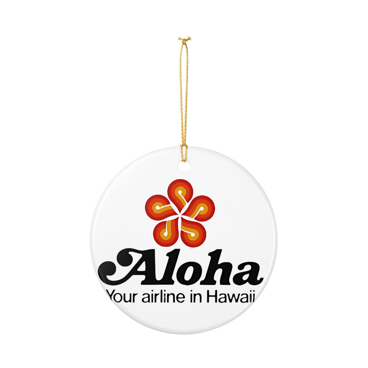 Aloha Airlines Ceramic Ornament