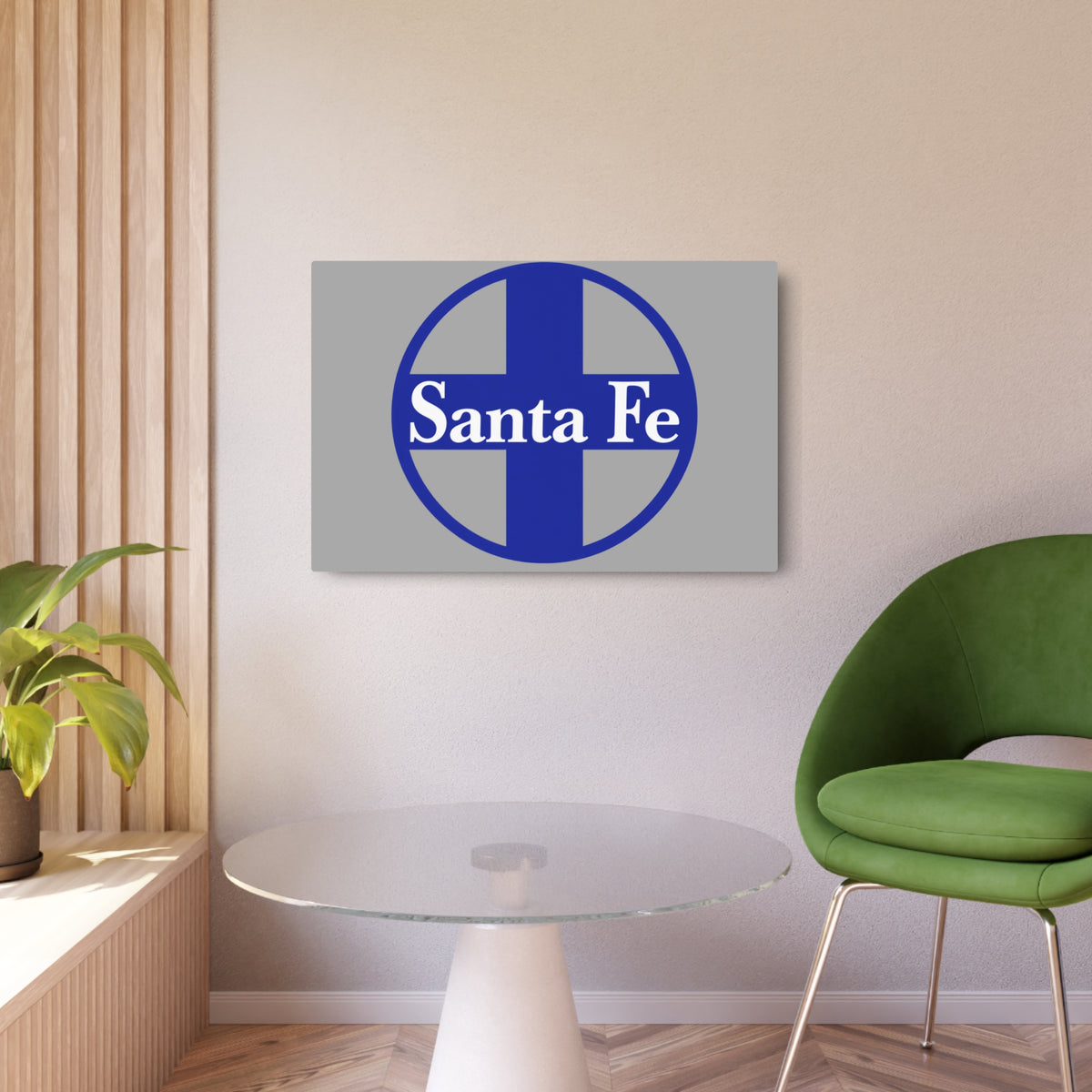 Atchison Topeka and Santa Fe Railway Metal Sign