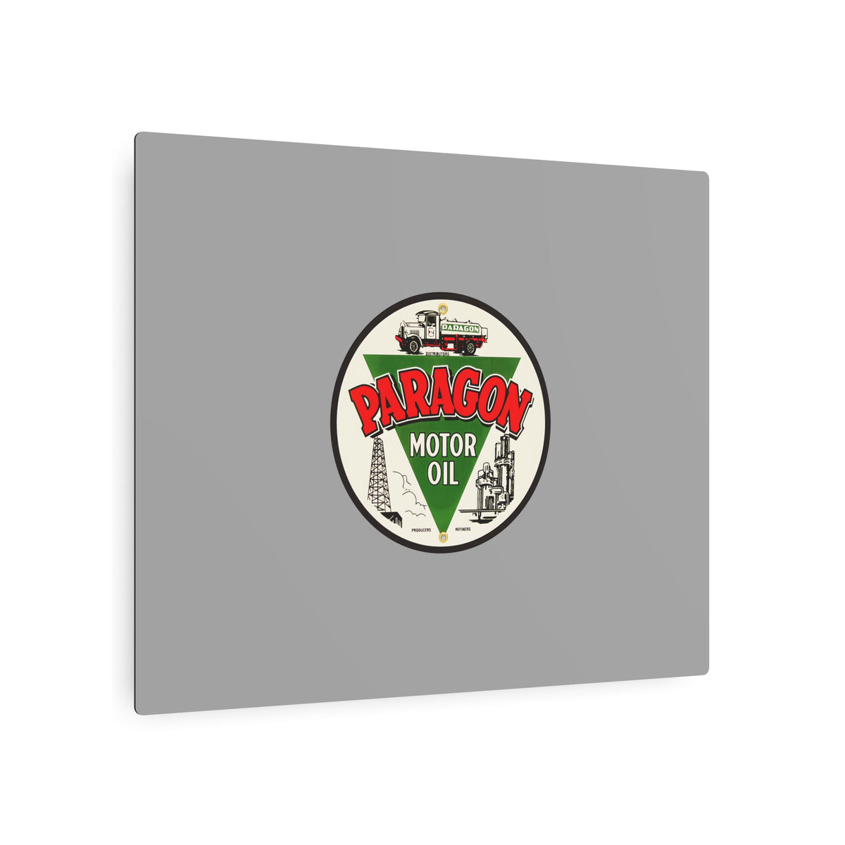 Paragon Oil Metal Sign