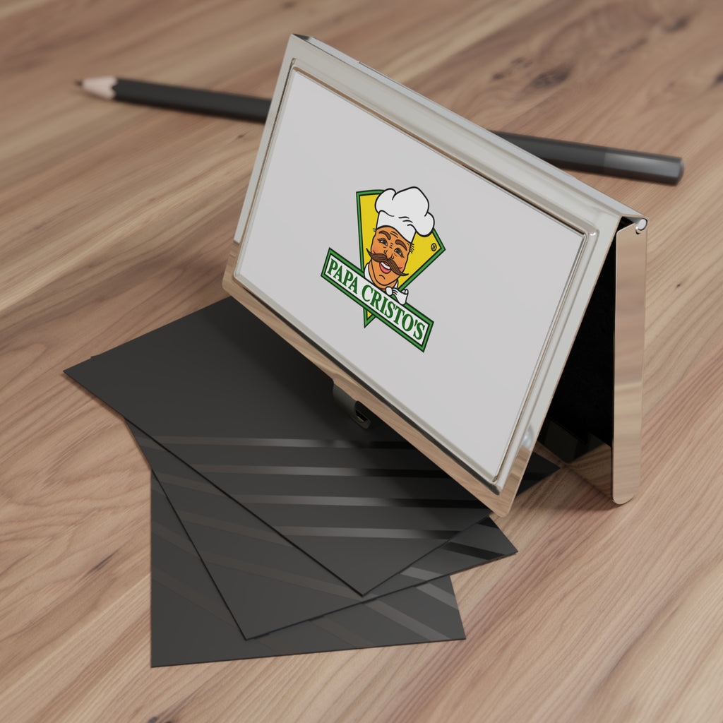 Papa Cristo's Metal Business Card Holder