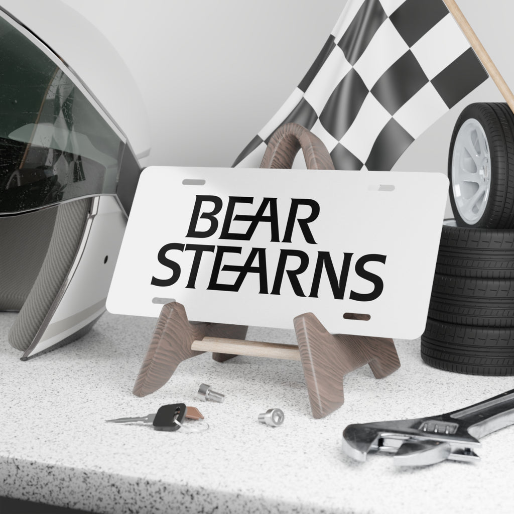 Bear Stearns Vanity License Plate