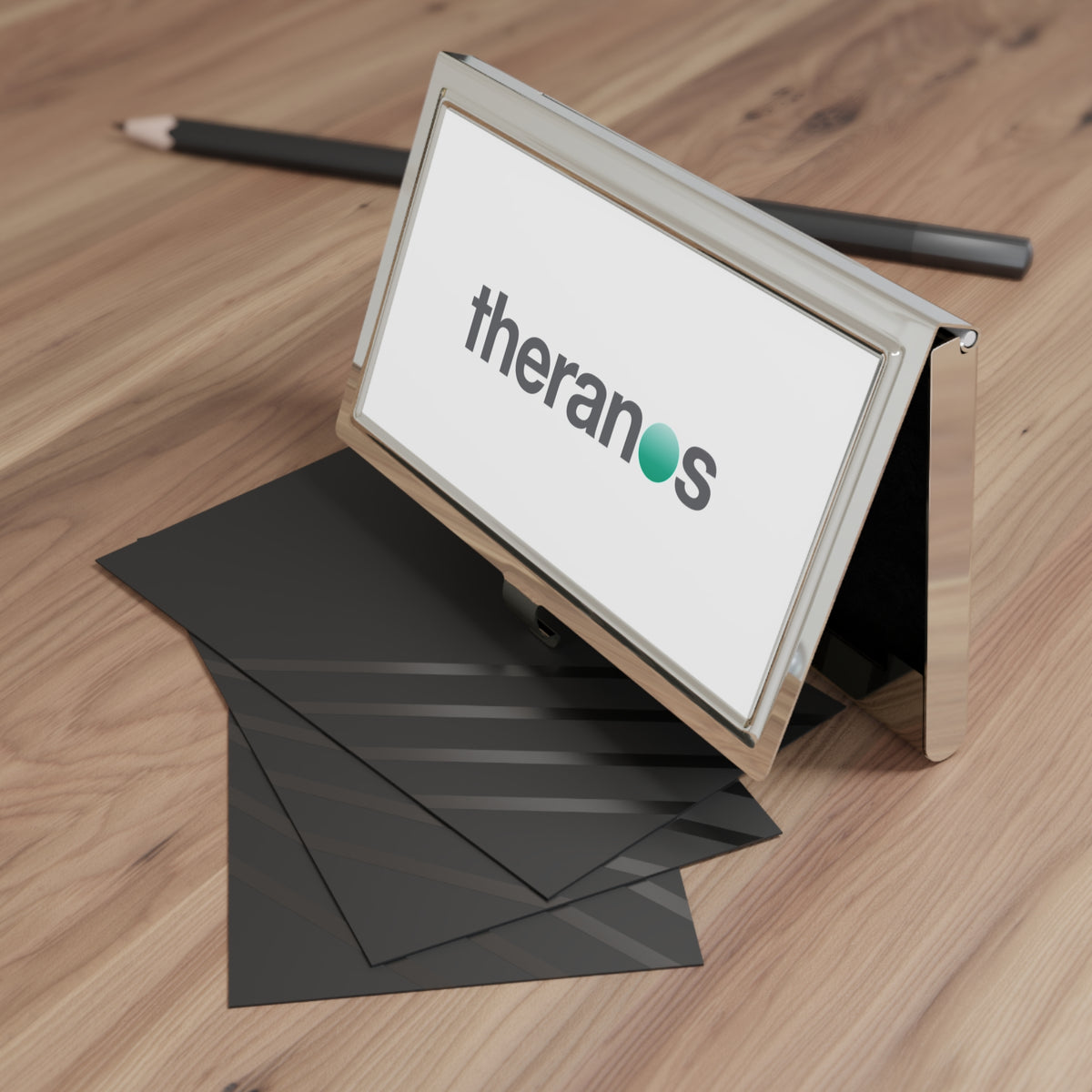 Theranos Inc. Metal Business Card Holder
