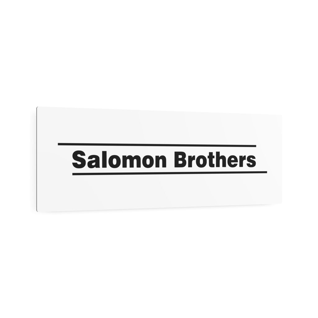 Salomon Brothers Metal Sign