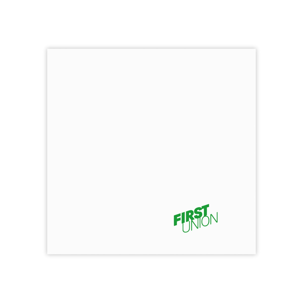 First Union Sticky Post-it Note Pad
