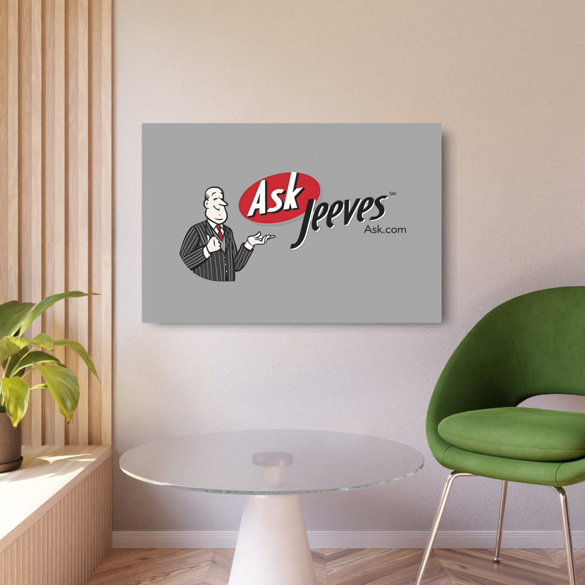 Ask Jeeves Metal Sign