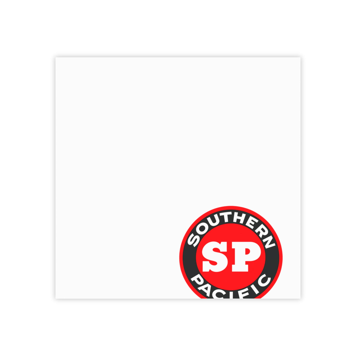 Southern Pacific Railroad Sticky Post-it Note Pad
