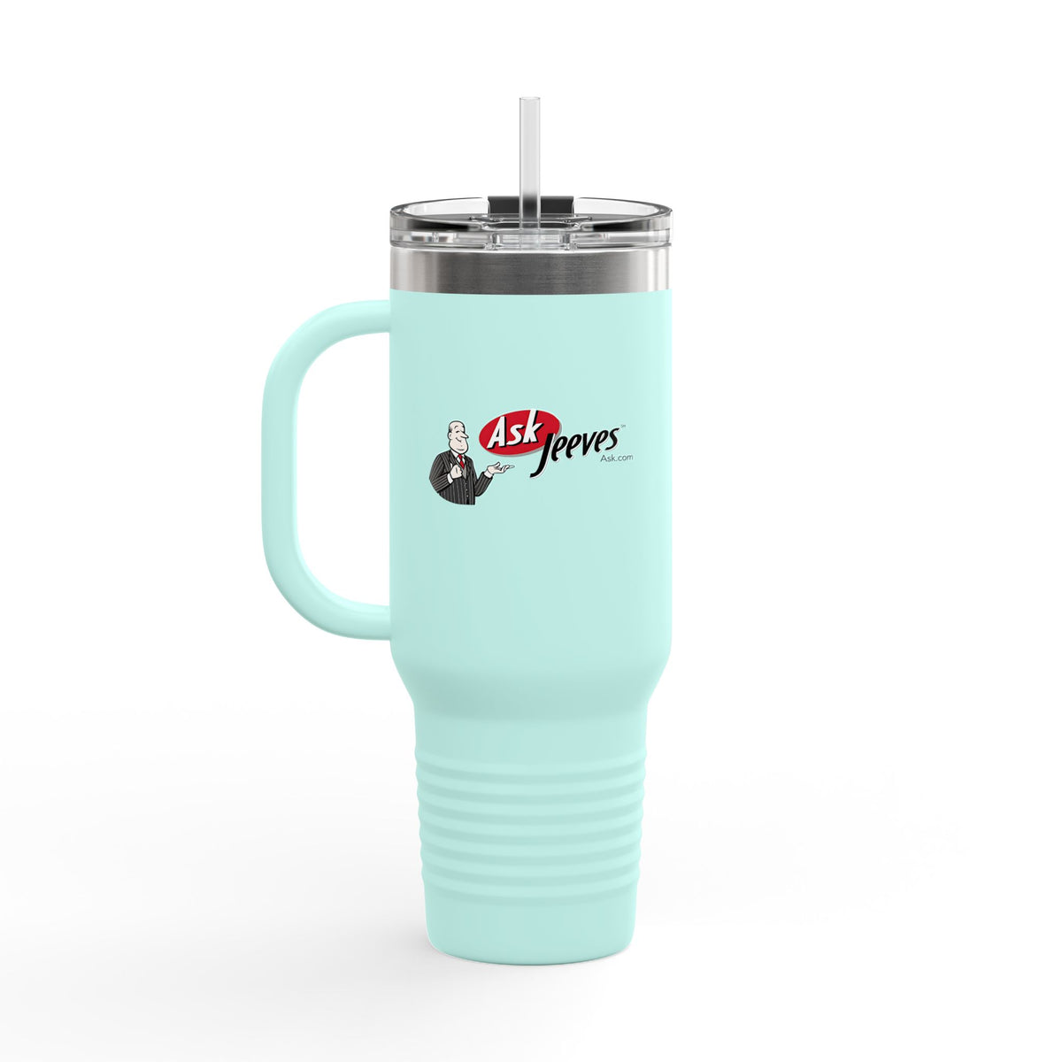 Ask Jeeves 40oz Insulated Travel Mug Stainless Tumbler