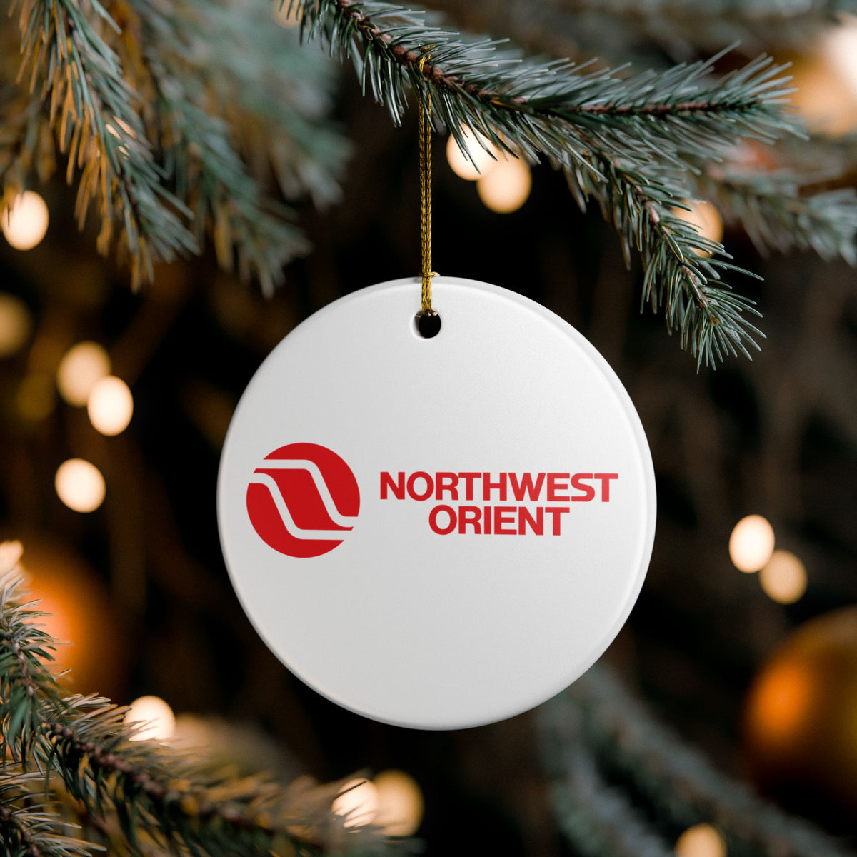 Northwest Orient Airlines Ceramic Ornament