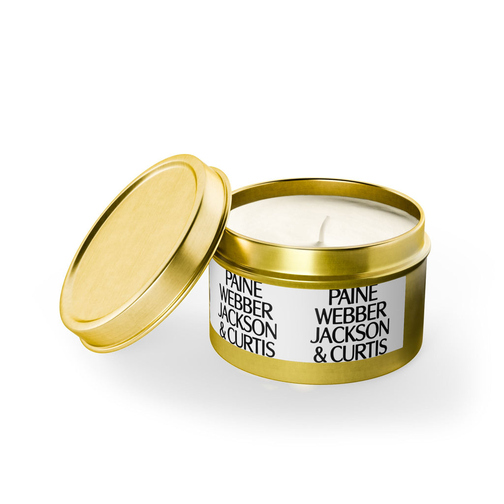 Paine Webber Jackson & Curtis Tin Candle