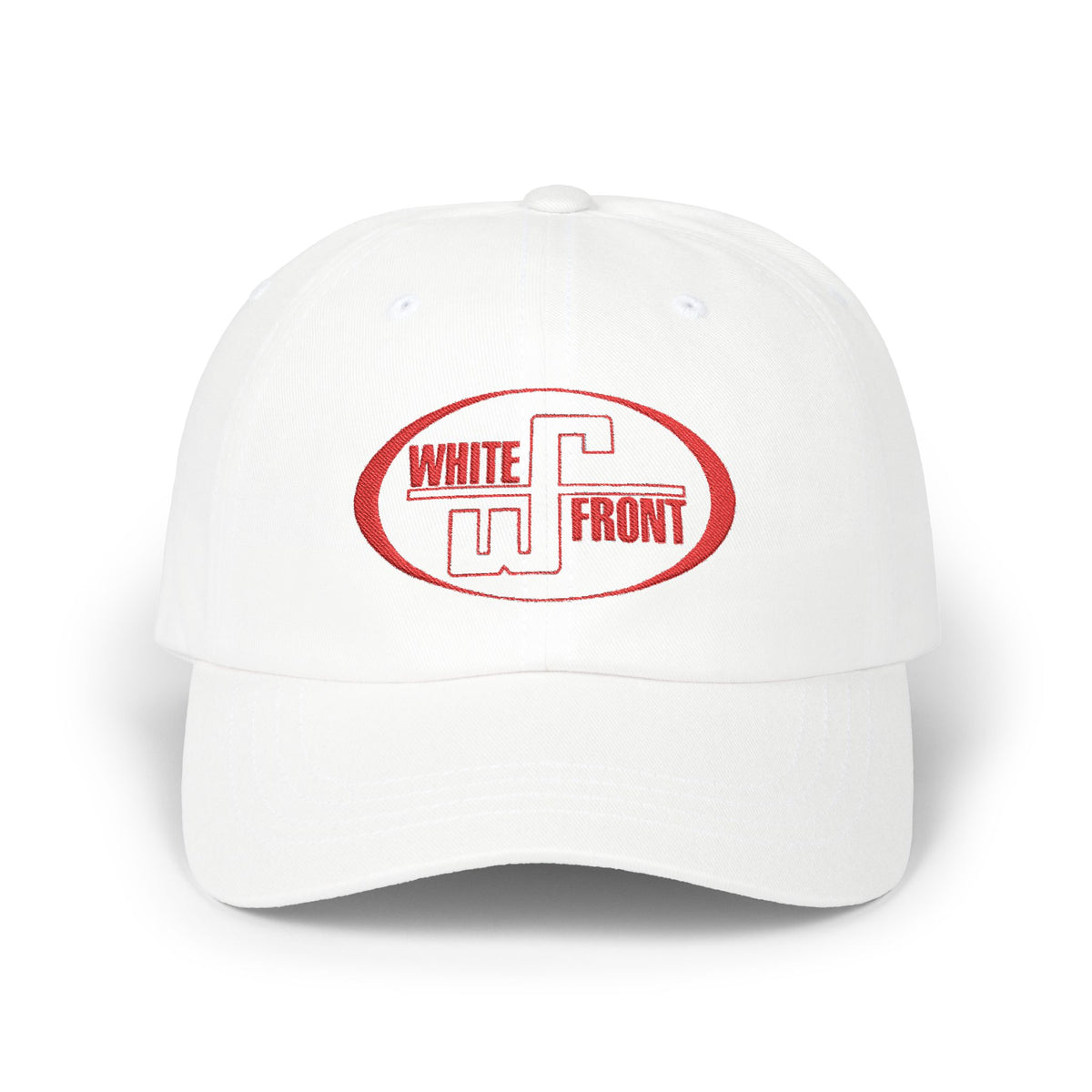White Front Embroidered Dad Cap Hat