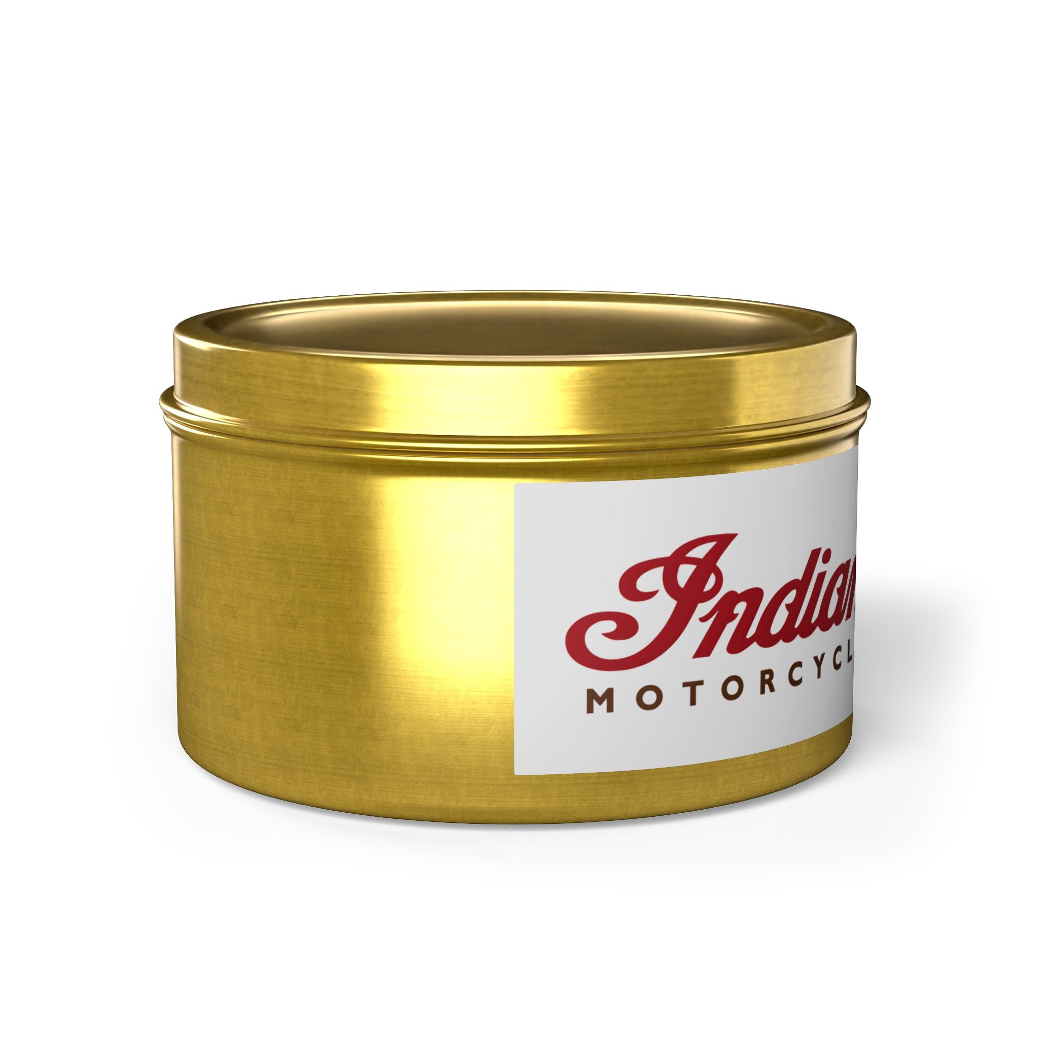Indian Motorcycle Tin Candle