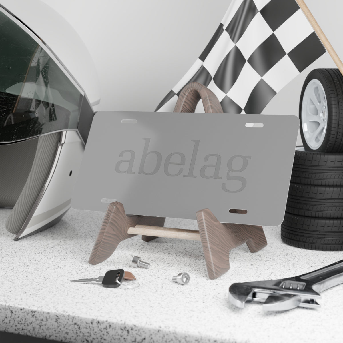 Abelag Aviation Vanity License Plate