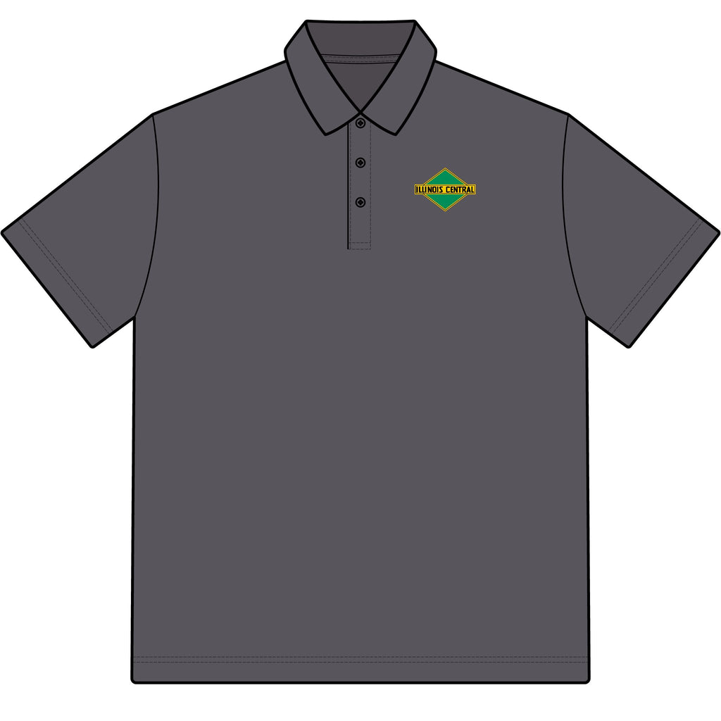 Illinois Central Railroad Cotton Polo Shirt