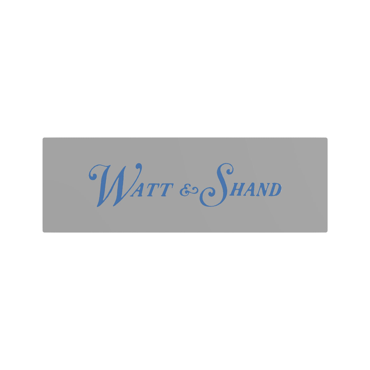 Watt & Shand Metal Sign
