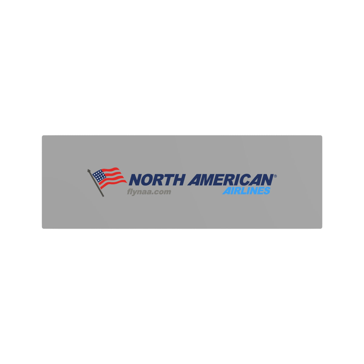 North American Airlines Metal Sign