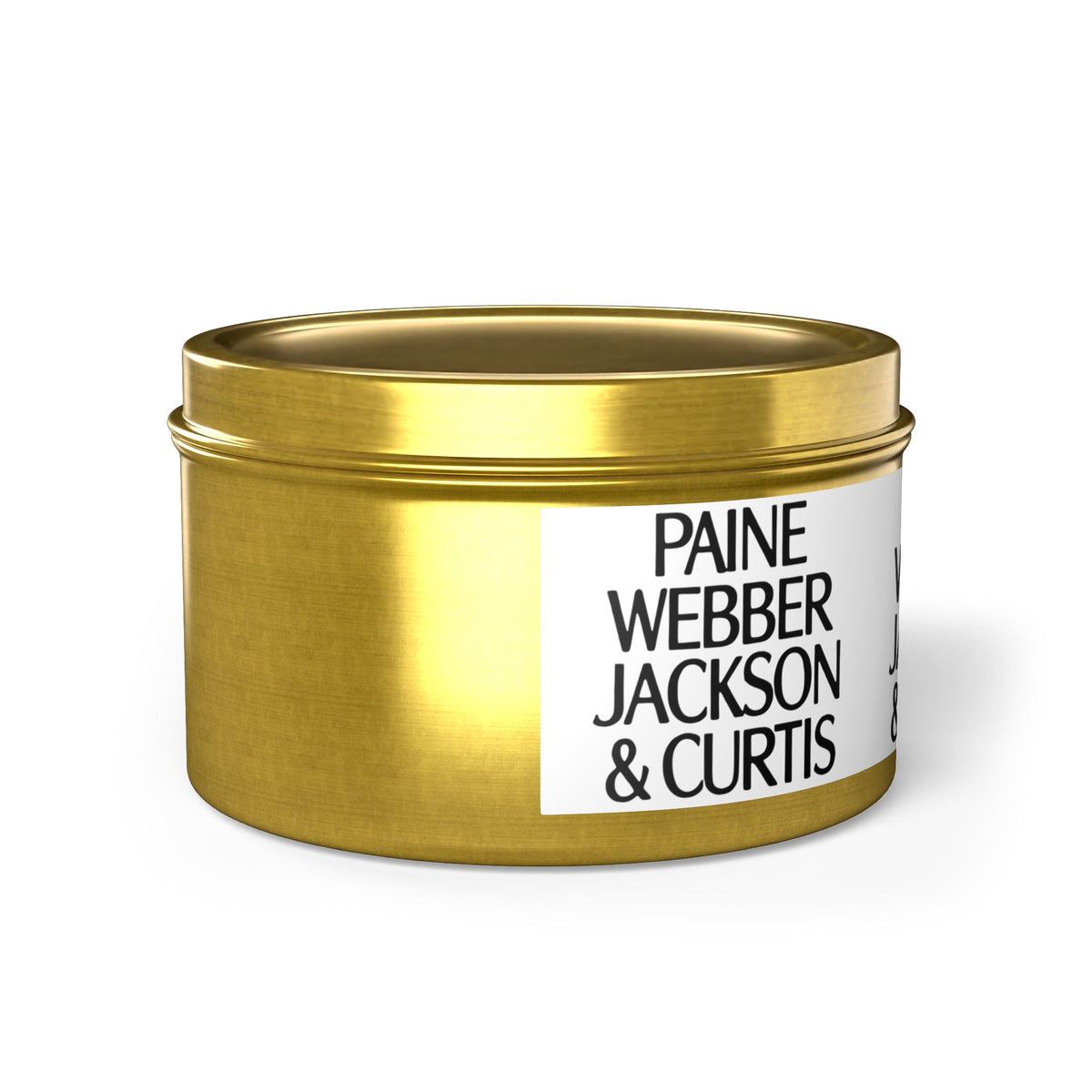 Paine Webber Jackson & Curtis Tin Candle
