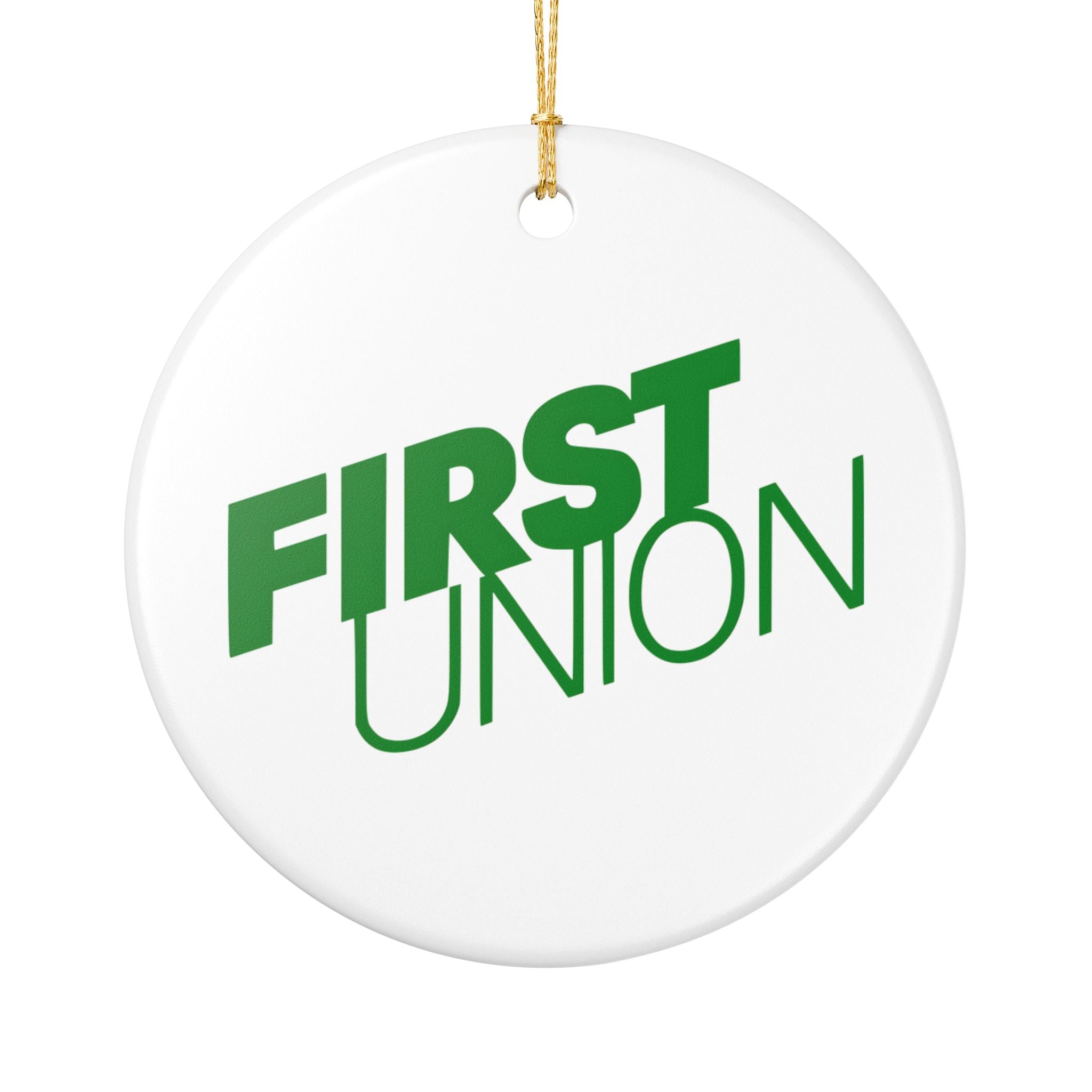 First Union Ceramic Ornament
