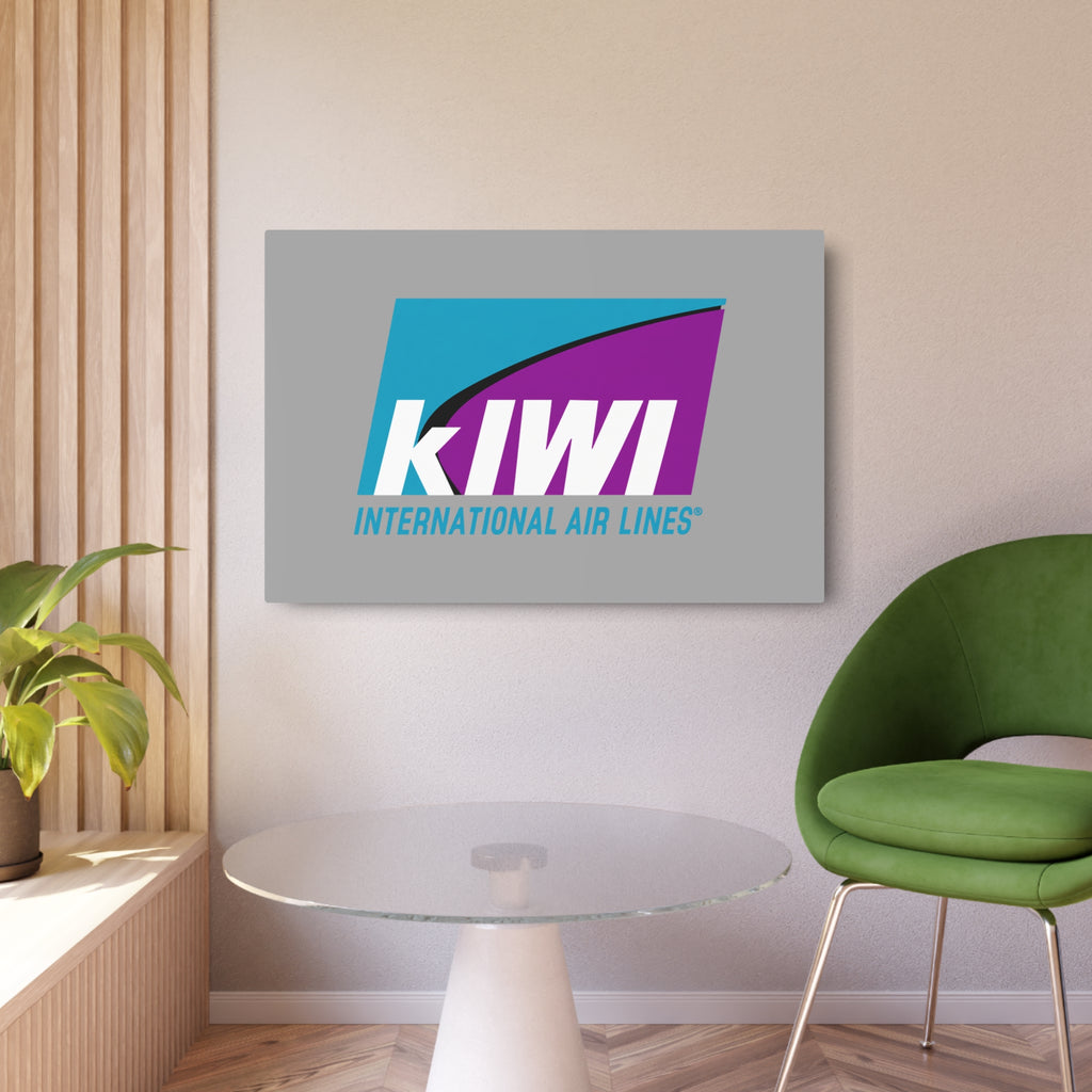 Kiwi International Air Lines Metal Sign
