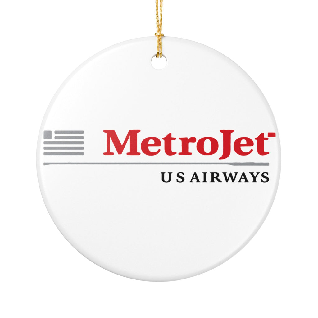 MetroJet Ceramic Ornament