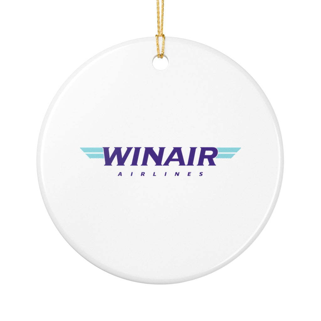WinAir Airlines Ceramic Ornament
