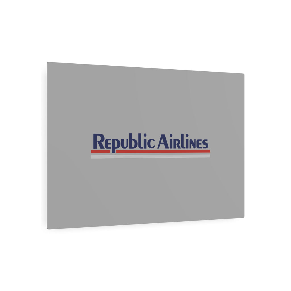 Republic Airlines Metal Sign