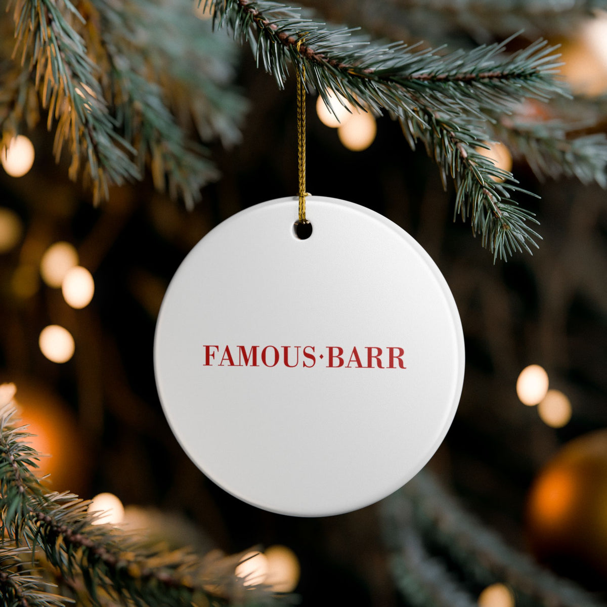 Famous-Barr Ceramic Ornament
