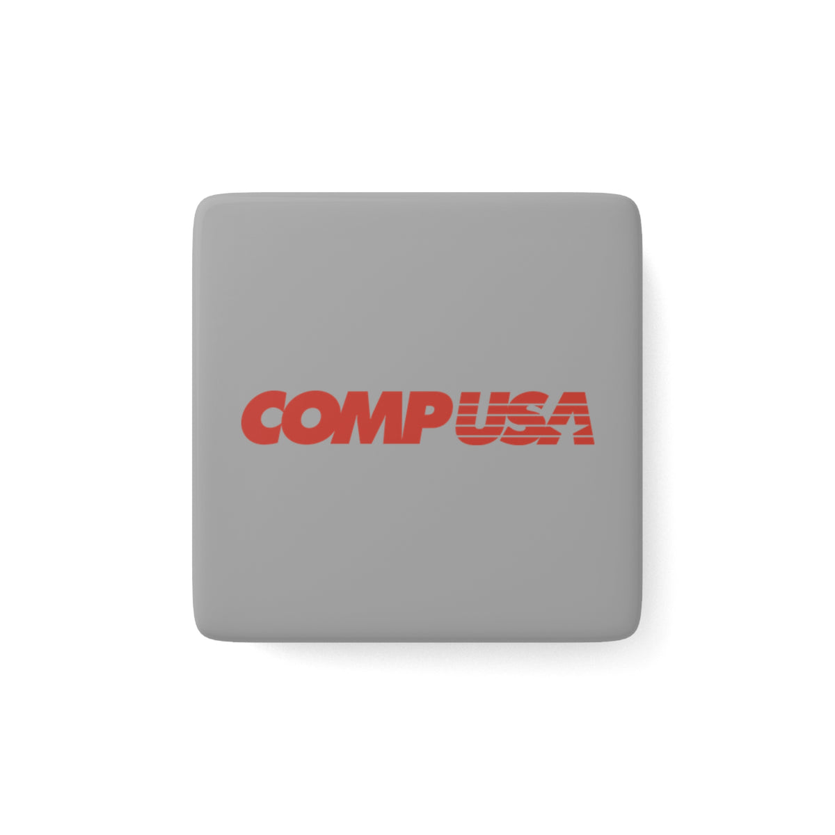 CompUSA Square Porcelain Fridge Magnet