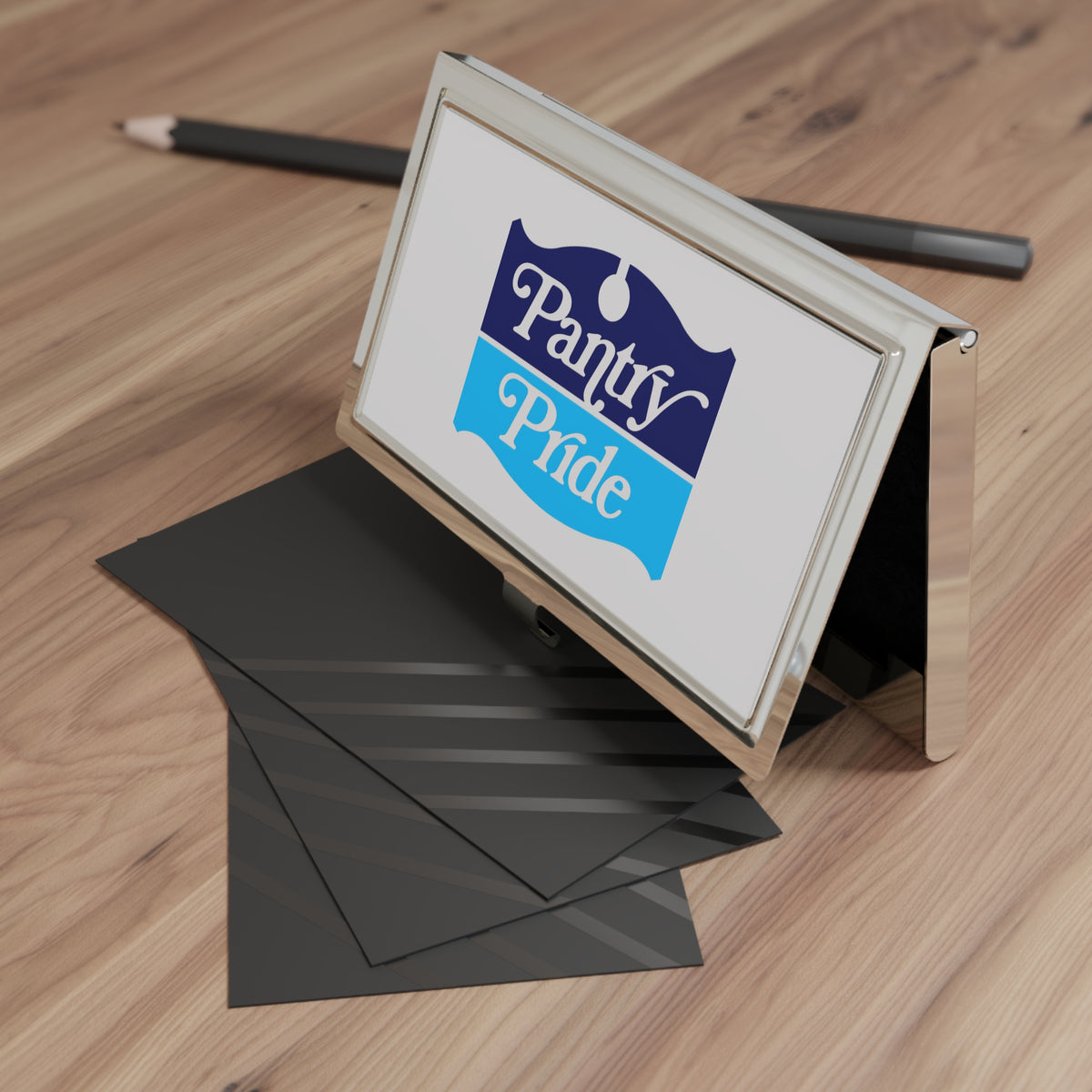 Pantry Pride Metal Business Card Holder